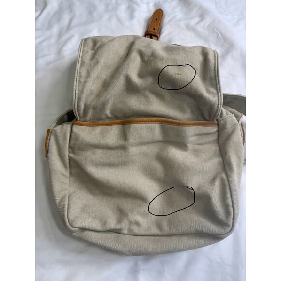 Vintage L.L. Bean Leather and Canvas Cross Body Field Bag - Picture 4 of 12